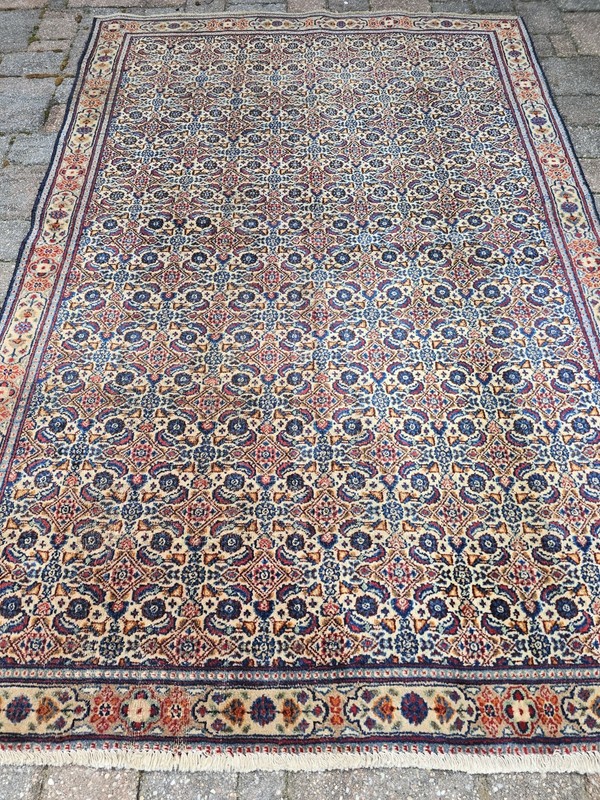 4.1 x 6 KAZAK ANTIQUE HERIZ RUG CAUCASIAN SERAPI OUSHAK KAZAK SHIRVAN gallery
