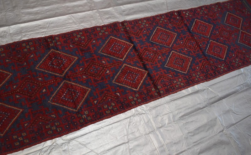 Antique Afghan Mushwani Runner Rug 2x11 Hand Knotted Wool Persian Style Hallway gallery