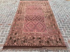 8×13 ft Large Handwoven Faded Orental Afghan Ghalmori Turkmen Living Room Carpet