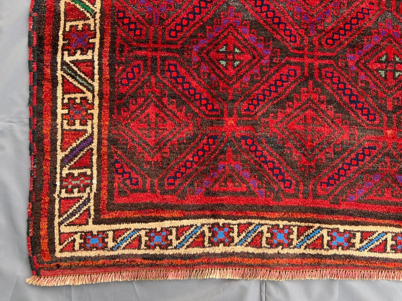 135 X 222 cm COLLECTORS' ITEM Vintage Jamshiri Natural Vegetable Dye Tribal Rug gallery