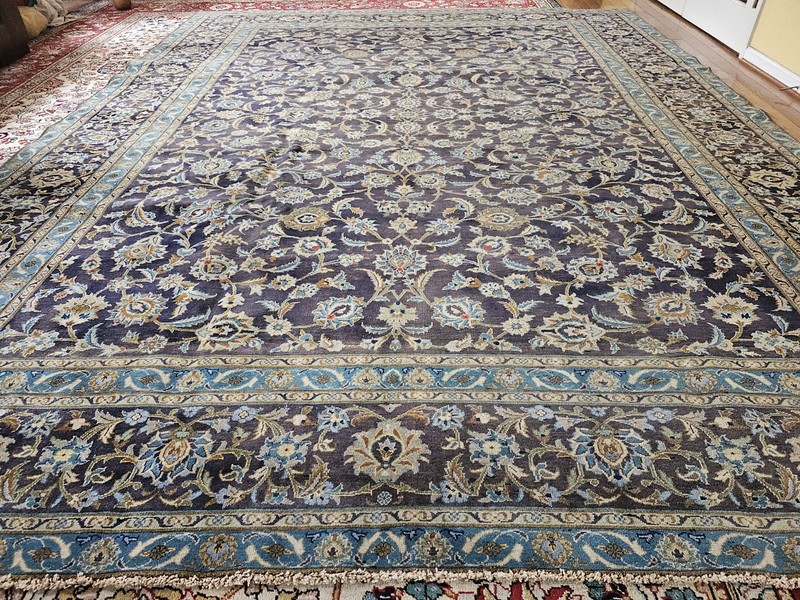 9.7 x 12.4 VINTAGE FINE USHAK RUG CAUCASIAN ANTIQUE SERAPI HERIZ KAZAK gallery
