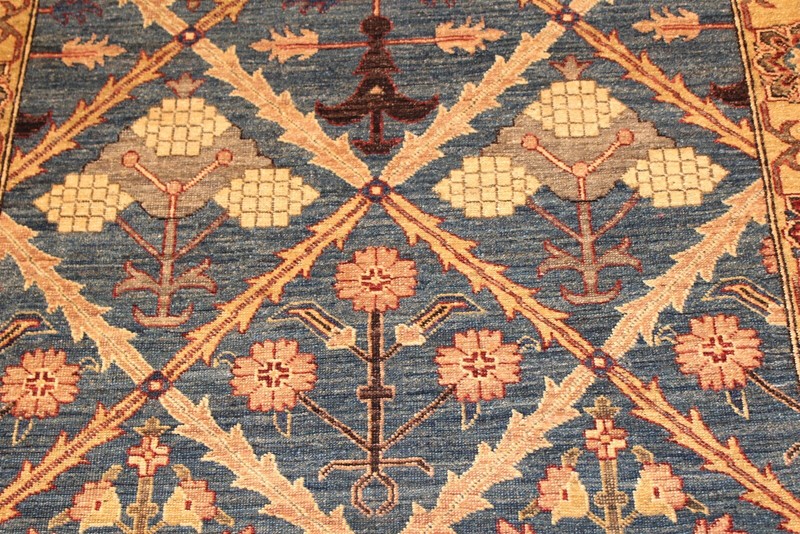 GREAT DEAL ON 4' X 7' FINE QUALITY ***HANDMADE*** HAND KNOTTED ***RUG** Blue rug gallery