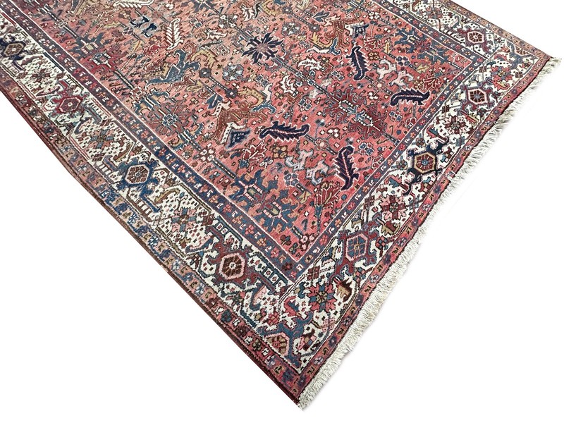 8x11 Antique Traditional Geometric Handmade Rose Wool Area Rug Classic Design gallery