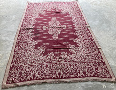 Vintage Traditional Handmade South Asian Floral motif Kilim Floor Rug 267×176 cm