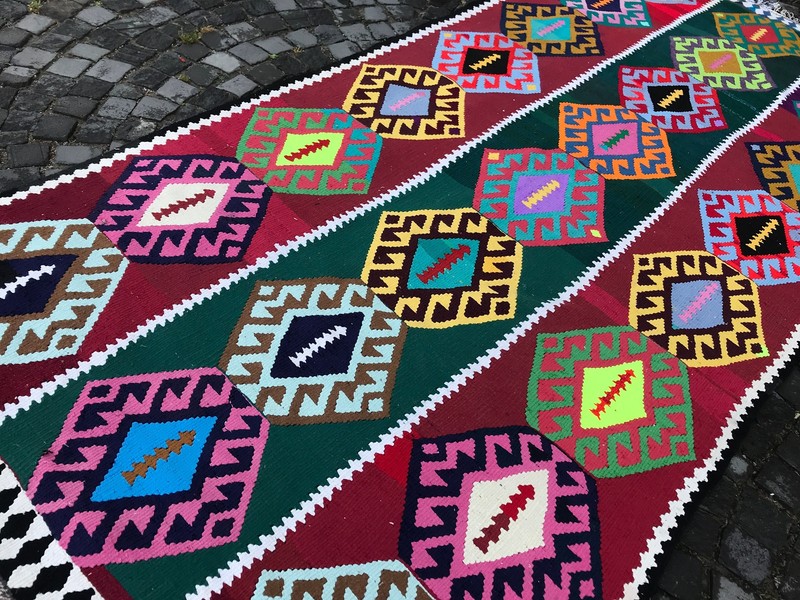 Handmade Rug Turkish Area Rug Vintage Rug Oushak Rug Antique Rug Bohemian Rug gallery