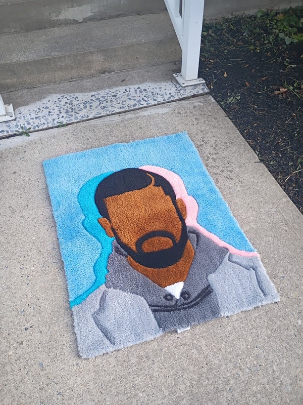Drake Inspired Handmade Tufed Rug 3Ft gallery