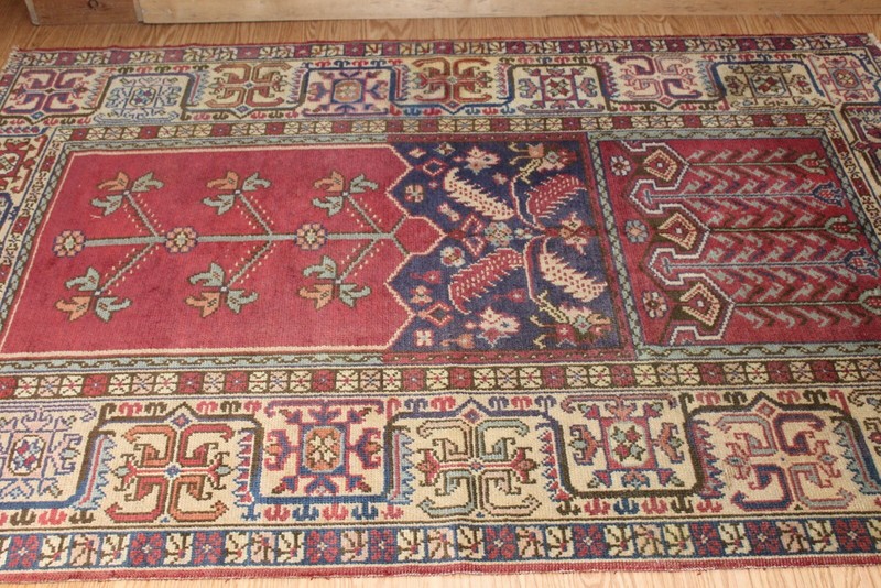 7 x 5 ft. Vintage Turkish Rug 100% Natural Wool Matches Caucasian Kazak Rugs gallery