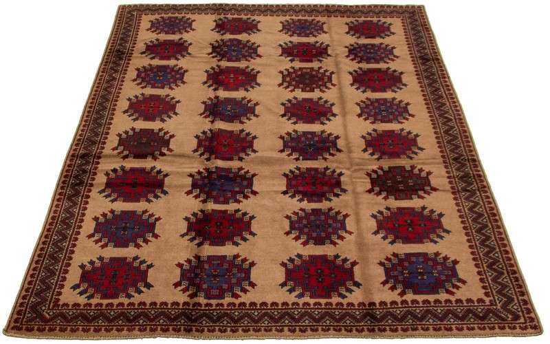 Vintage 6'3" x 8'11" Traditional Hand Knotted Vegetable Dye Wool Area Rug gallery