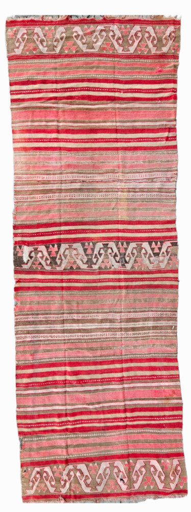Antique runner, kitchen rug, vintage runner, stair rug 4x12, 4x12 kilim