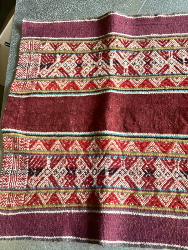 Peruvian Textile 33” x 8” Rug/Matt in Very Good Condition gallery