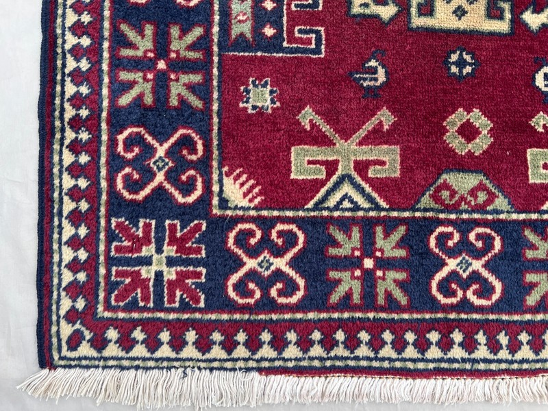 COLLECTORS' ITEM Antique Natural Vegetable Dye Caucasian Shirvan Carpet gallery