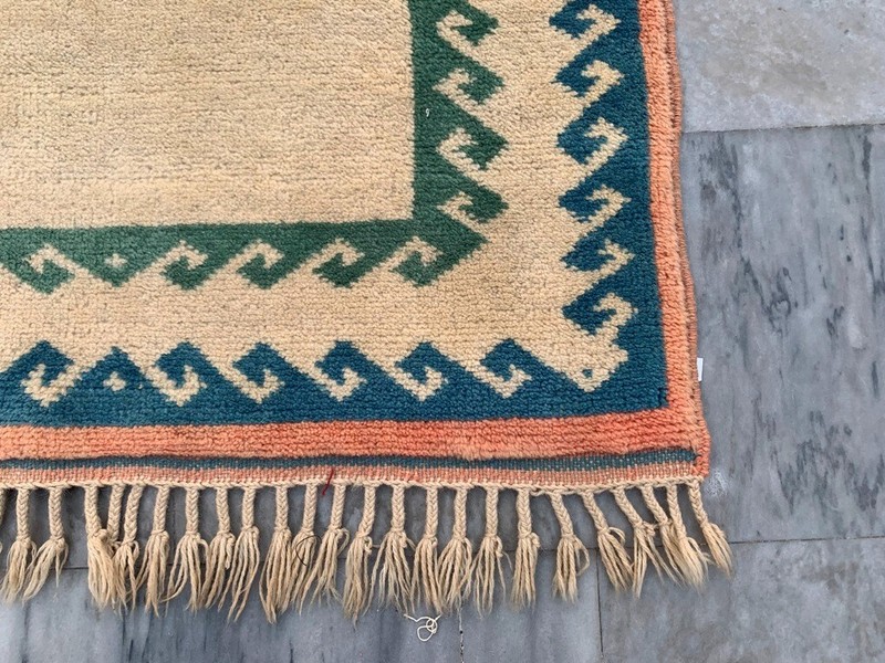 Vintage Turkish Rug Hand Knotted Kars Kazak Wool Area Rug 3x4 ft Free Ship gallery