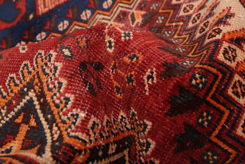 Vintage Geometric Area Rug 5'3" x 9'10" Traditional Hand-Knotted Wool Carpet gallery