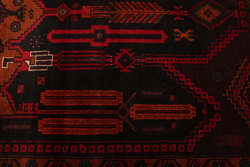 Vintage Traditional Hand-Knotted Area Rug 3'10" x 6'9" Oriental Wool Carpet gallery