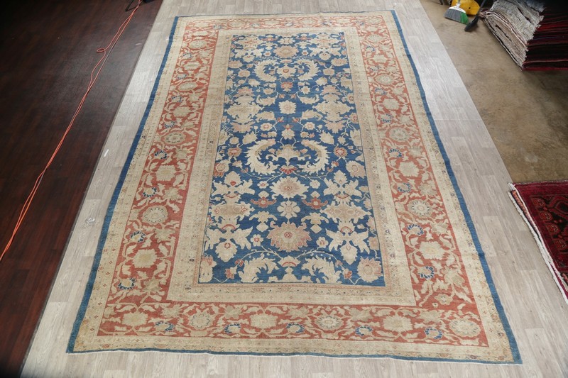 Vegetable Dye Antique Floral Traditional Oriental Area Rug Wool Handmade 10x16 gallery
