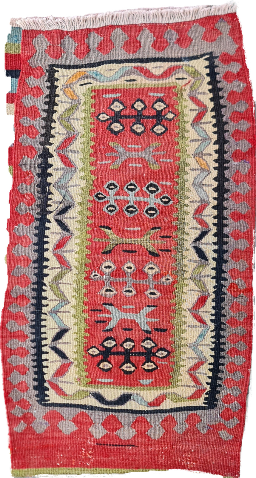 Antique Monastery Rug, Small unique rug, Kilim rug, tribal rug, hand woven Rug gallery