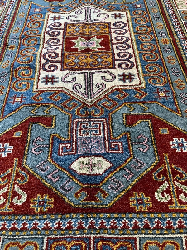 Brand New Tribal & Geometric Colorful & Soft Area Rug, Handmade in India, 6x8 gallery