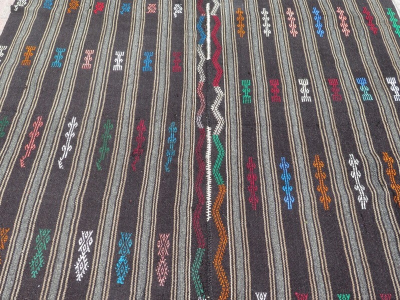 Anatolia Kilim Rug, Natural Wool Rug, Ethnic Rug, Handmade Kelim, Carpet 81x118" gallery