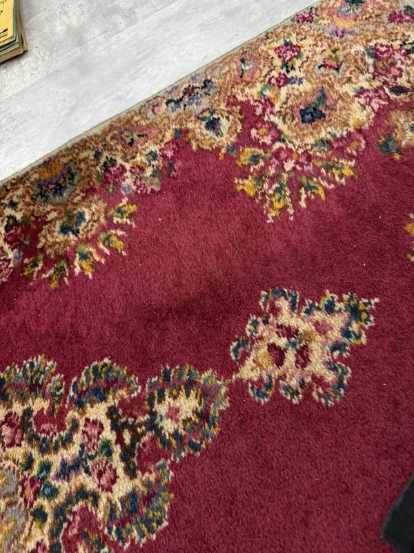4x2 Karastan Rug Red Medallion #762 Wool Vintage Rare Hard to Find Rug gallery