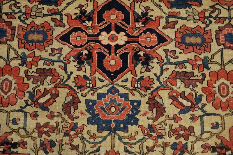 Pre-1900 Antique 4x6 Vegetable Dye All-Over Floral in Multicolor Area Rug gallery