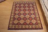 KNOTTED Turkmen Rug 100% Natural Wool 7' x 5' Double Knotted Mori Design gallery