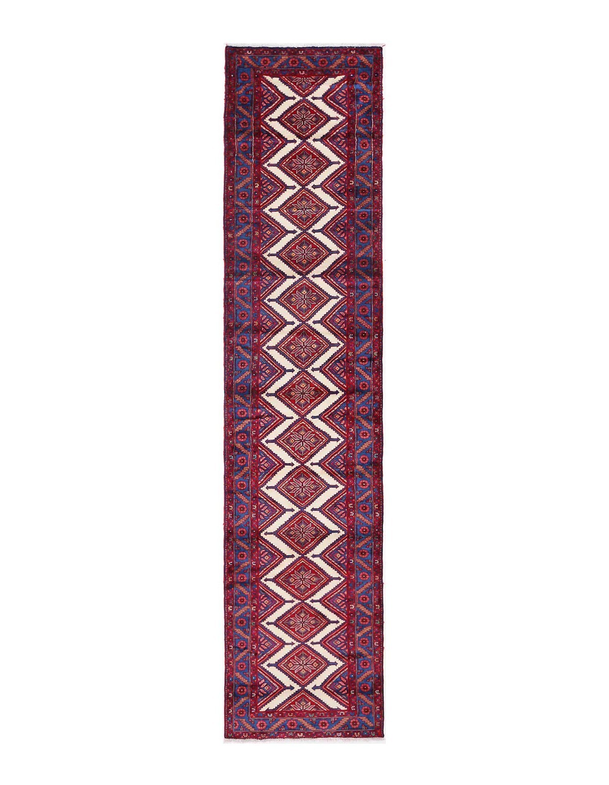 Blue Color Vintage Hand knotted runner Rug 3' X 15' gallery