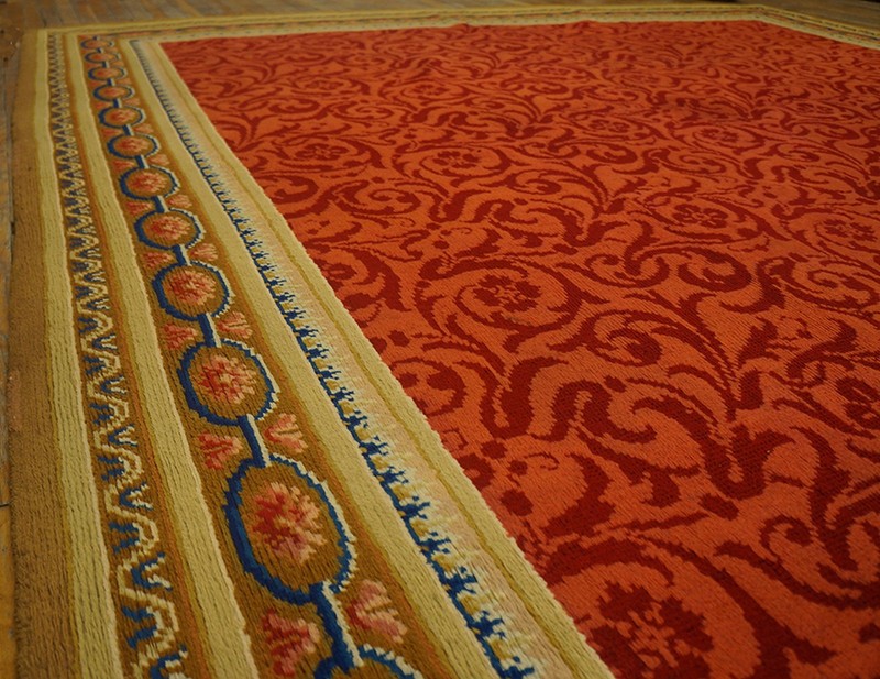 10x17 Antique Large Red Axminster English Allover Knotted Rug gallery