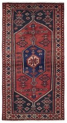 Traditional Vintage Hand-Knotted Area Rug 3’7″ x 6’9″ Oriental Wool Carpet