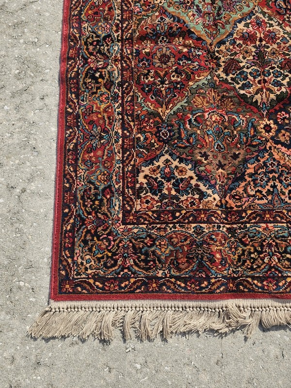 NEW Karastan Multicolor Panel Kirman Rug #717 Rare Size 5.9 x 9 Wool with Tags gallery