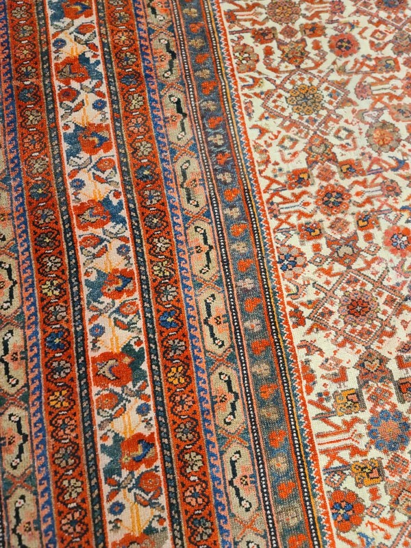 Very large Antique authentic handwoven P Mahal circa 1920s size 11'×22' gallery