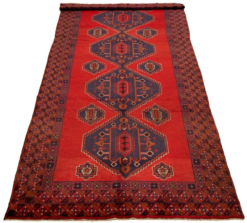 Vintage Traditional Hand-Knotted Area Rug 5'1" x 12'9" Oriental Wool Carpet gallery