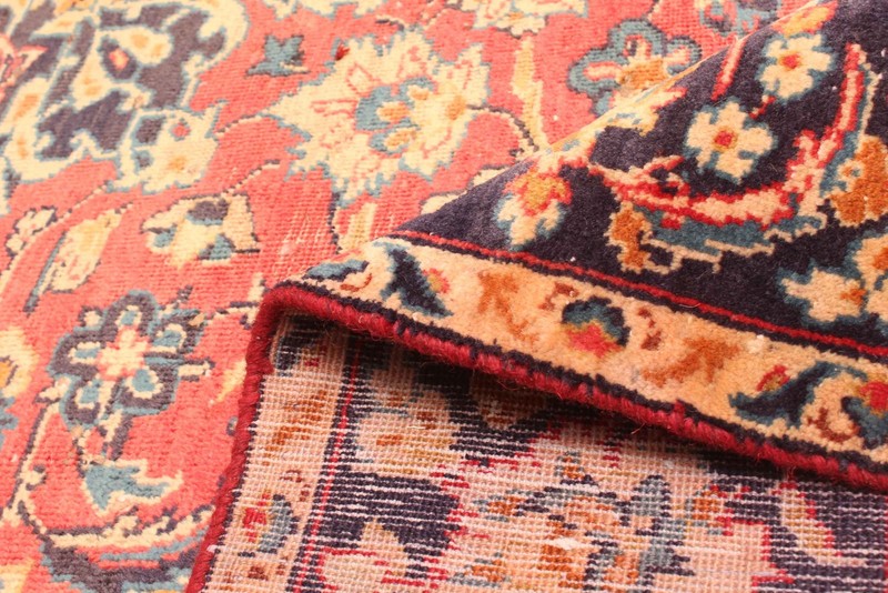 Vintage Hand-Knotted Area Rug 6'11" x 9'8" Traditional Wool Carpet gallery