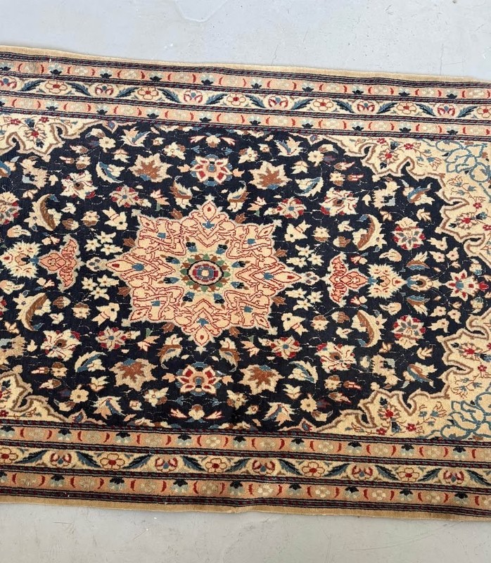 VINTAGE KARAJEH SOUTHWEST PERSIAN GEOMETRIC RUG 6' 5" X 3' 7" gallery
