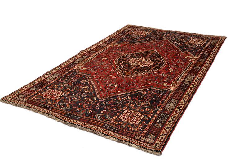 Vintage Tribal Rust Turkish 5' 2" x 8' 3" Red Hand Knotted Area Rug gallery