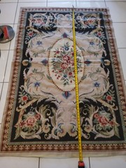 Chinese Rug ,needlepoint Design ,hand Made Oriental Handwoven French Style 7×4