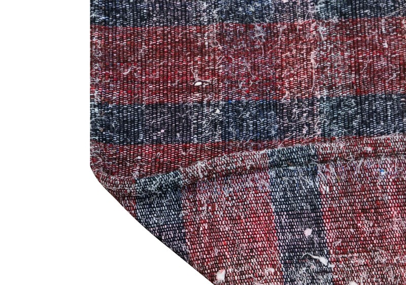 6'1 x 8 ft , Striped Design Turkish Kilim Rug, Minimalist Rug, 186 x 246 cm gallery