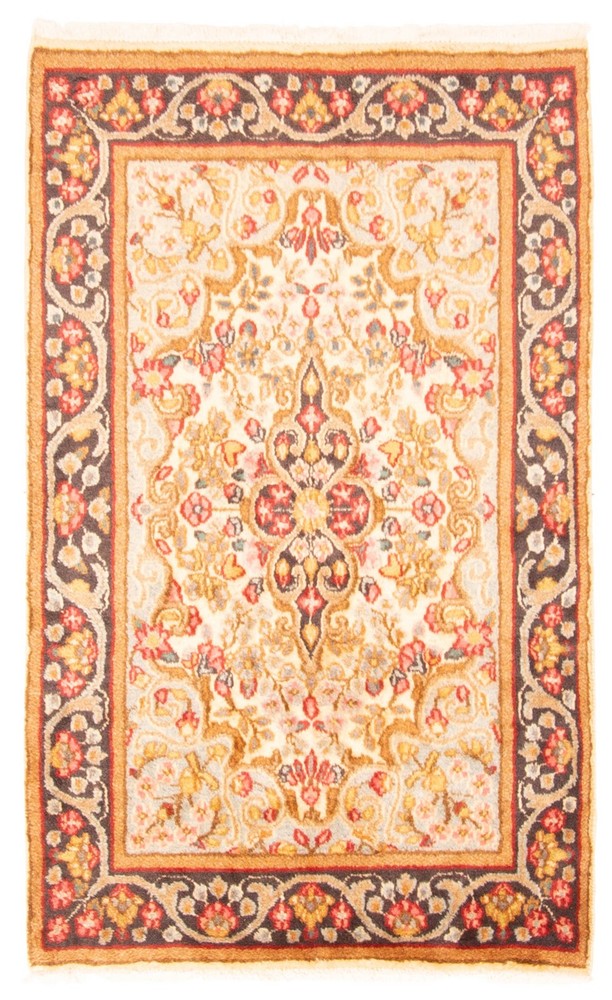 Vintage Hand-Knotted Area Rug 2'11" x 4'9" Traditional Wool Carpet