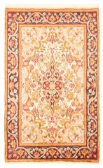 Vintage Hand-Knotted Area Rug 2’11” x 4’9″ Traditional Wool Carpet