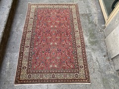 3’11” X 5’10” Vintage Carpet Natural Village Rug Handmade Rug.SKU:K1702
