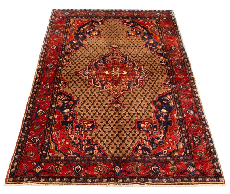 Vintage Hand-Knotted Area Rug 5'3" x 9'8" Traditional Oriental Wool Carpet gallery