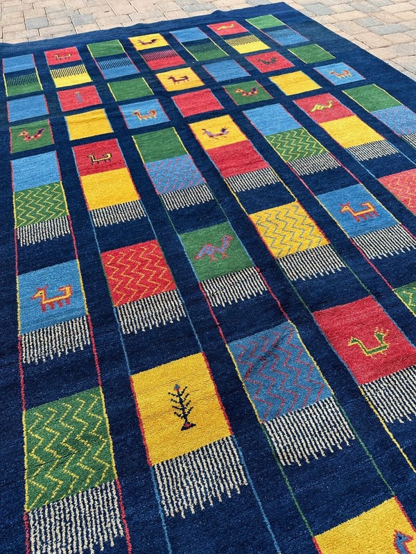 Fine Quality Handmade Nepalese Tibetan Area Rug,Charming Animal Motifs, 8x11 gallery