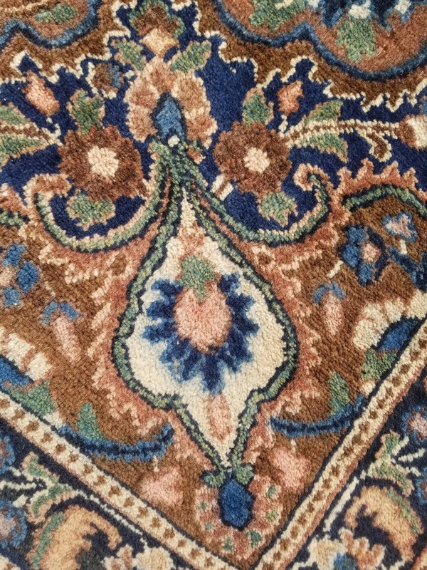 Distressed Authentic Hand Knotted Vintage Afghan Turkmen Wool Area Rug 5.2x3.7ft gallery