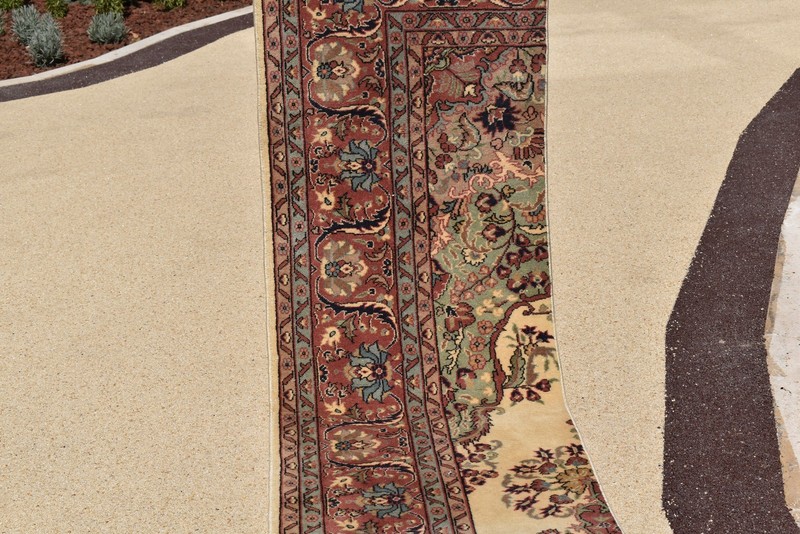 Turkish Rug 1x6ft Handwoven Oriental Carpet 58x196cm Runner Fragment Kitchen Rug gallery