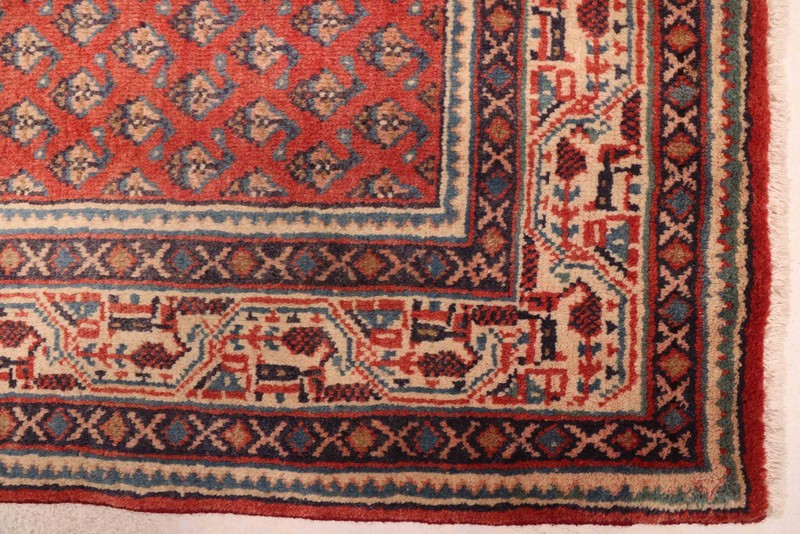 Vintage 4'4" x 6'10" Traditional Hand Knotted Vegetable Dye Wool Area Rug gallery