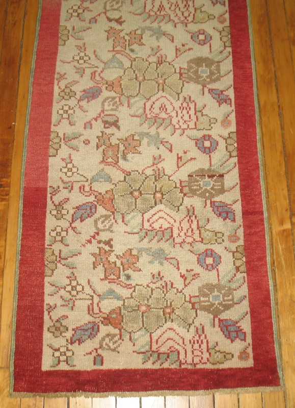 Vintage Turkish Oushak Ushak Rug Size 2'2''x10'8'' gallery