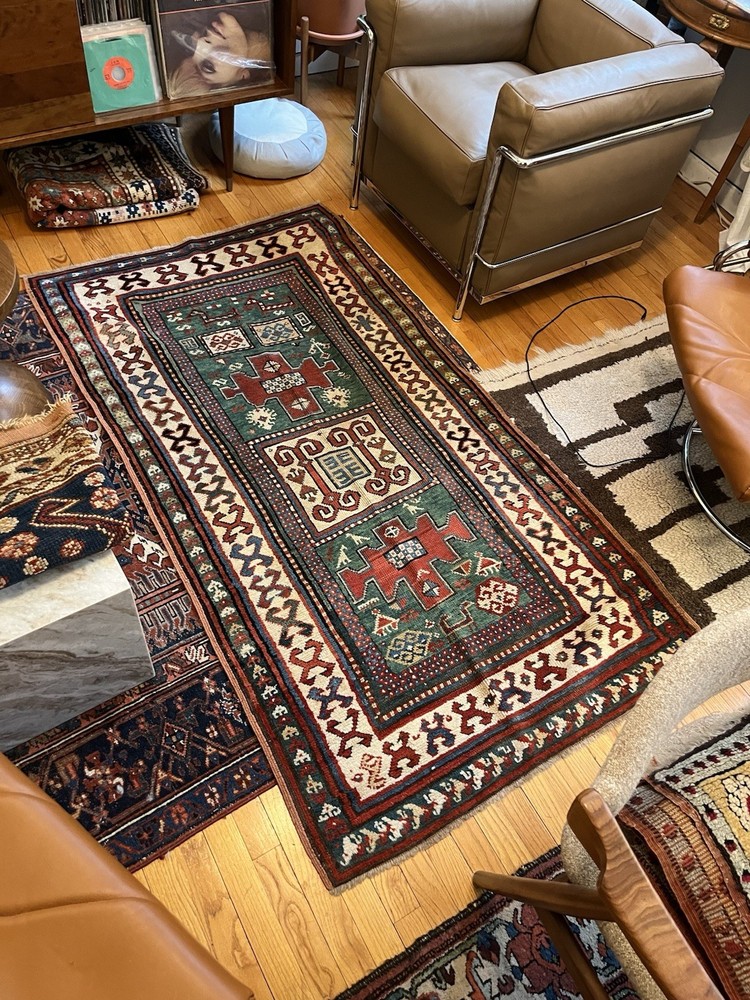 Karachov Kazak Rug, Caucasus, Ca. 1875 3’2” X 5’10”