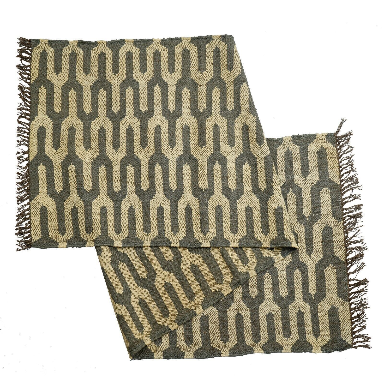Rug Rectangle Handmade Wool Jute Rug Home Hallway Vintage Area Rugs Kilim Carpet gallery