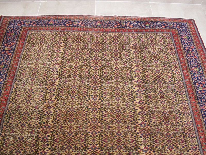 Handmade Muted Floral Rug,6x9 Large Wool Rug Traditional Vintage Carpet 7x10 gallery