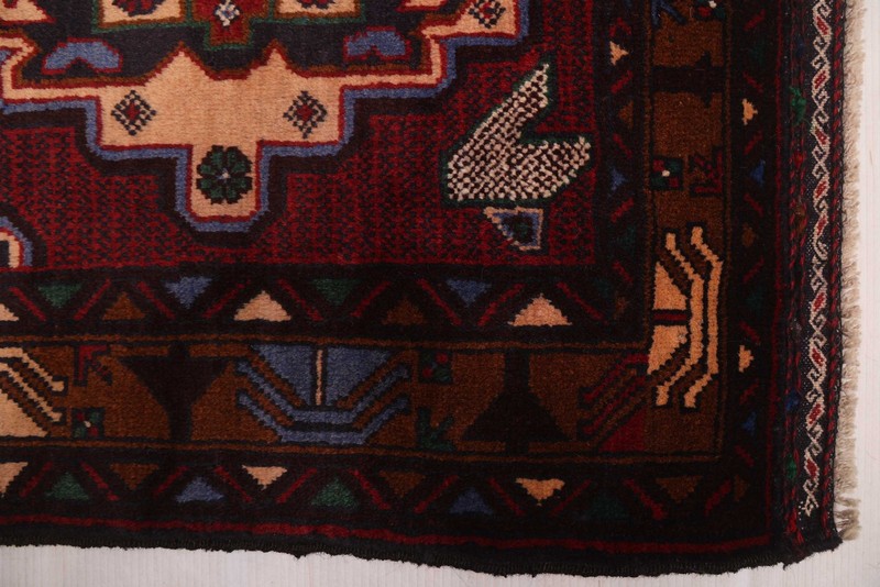 Vintage Traditional Hand-Knotted Area Rug 3'6" x 6'4" Oriental Wool Carpet gallery