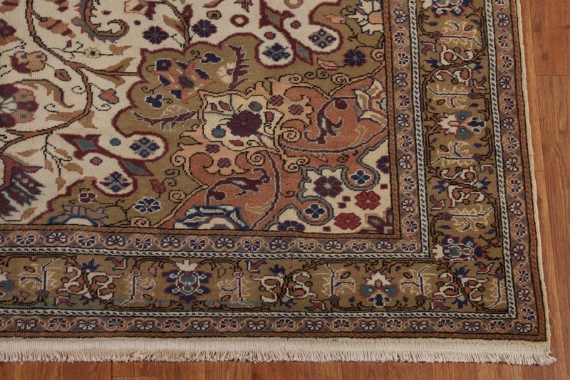 Vintage Anatolian Oriental Area Rug 7x10 Hand-knotted Wool Floral Motifs Turkish gallery